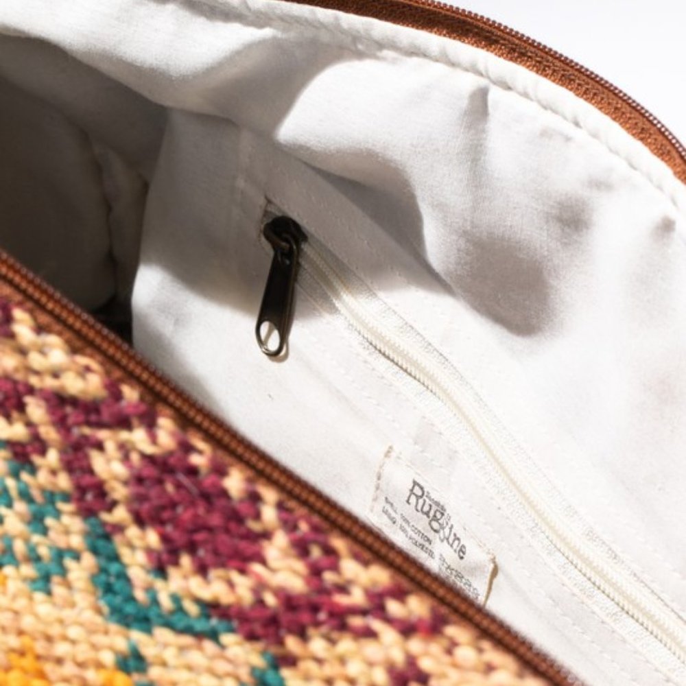 Boho Travel Bag - Ethnic Navajo Design - Handwoven from Fully Fine Cotton