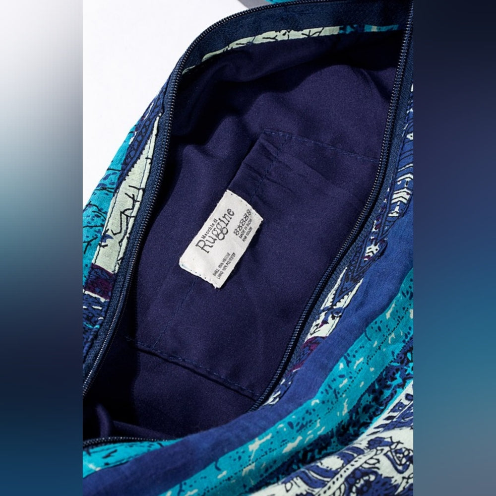Boho Chic Beach Yoga Hobo Shoulder Bag - 100% Cotton - Bohemian Ethnic Inspired