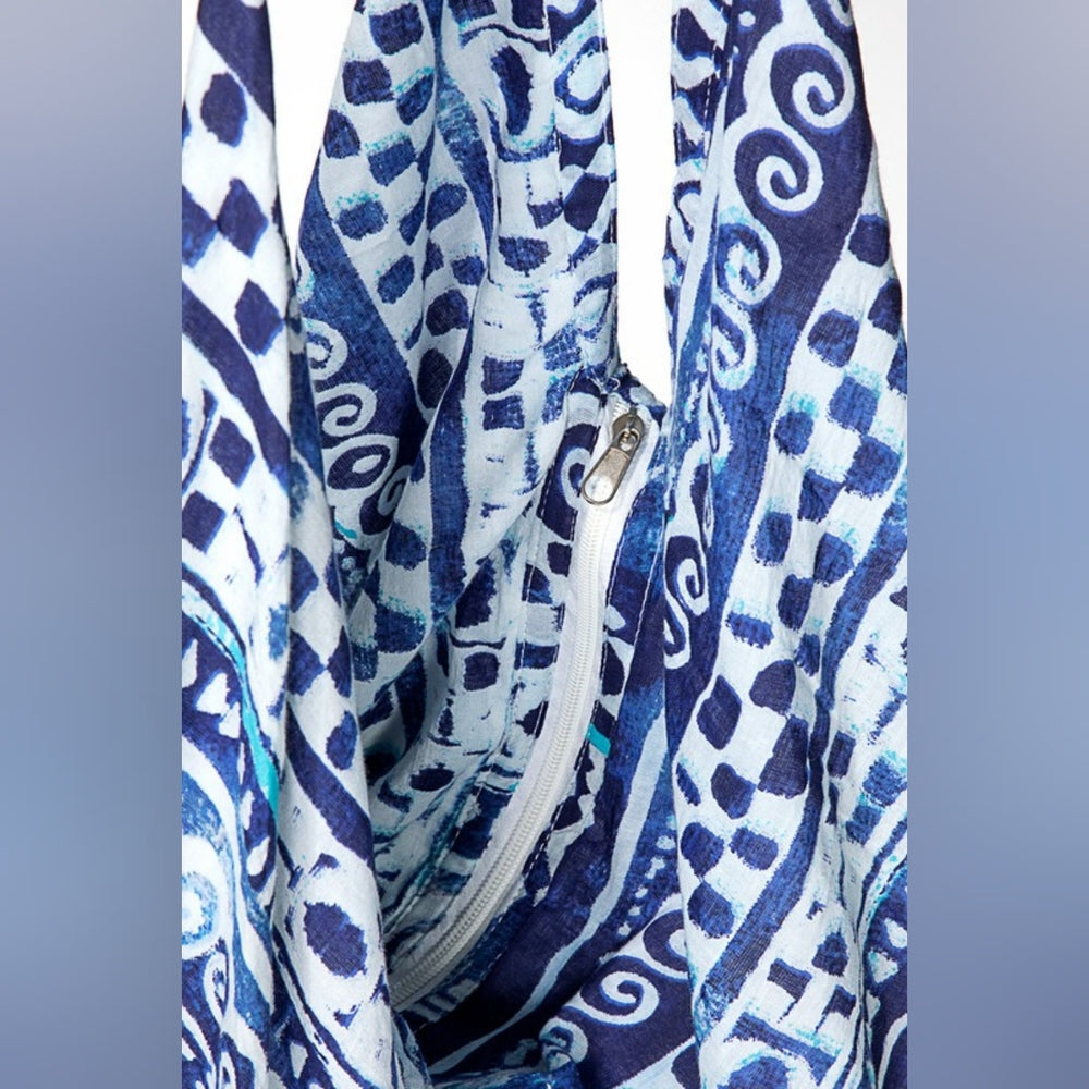 Boho Chic Beach Yoga Hobo Shoulder Bag - 100% Cotton - Bohemian Ethnic Inspired