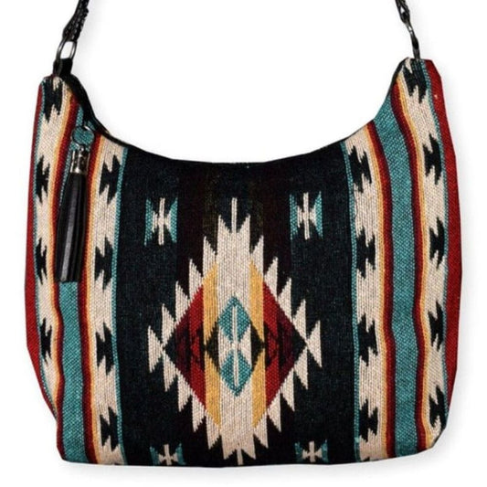 Gypsy Crossbody Bag - Southwest Style - Ethnic Inspired Design - Soft Cotton