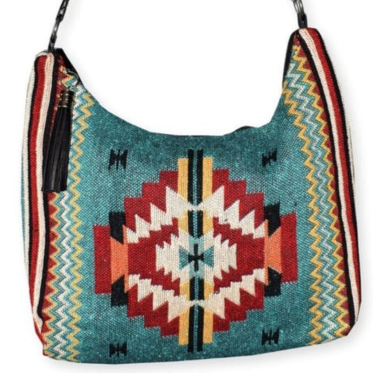 Gypsy Crossbody Bag - Southwest Style - Ethnic Inspired Design - Soft Cotton
