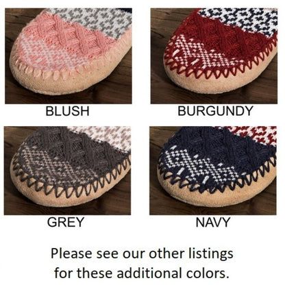 Jacquard Knit Blush Slipper Socks - Nordic Pattern  🎁 Excellent Gift! 🎁