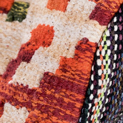 Rust Boho Chic Travel Bag - Navajo Inspired Design - Handmade Fully Fine Cotton
