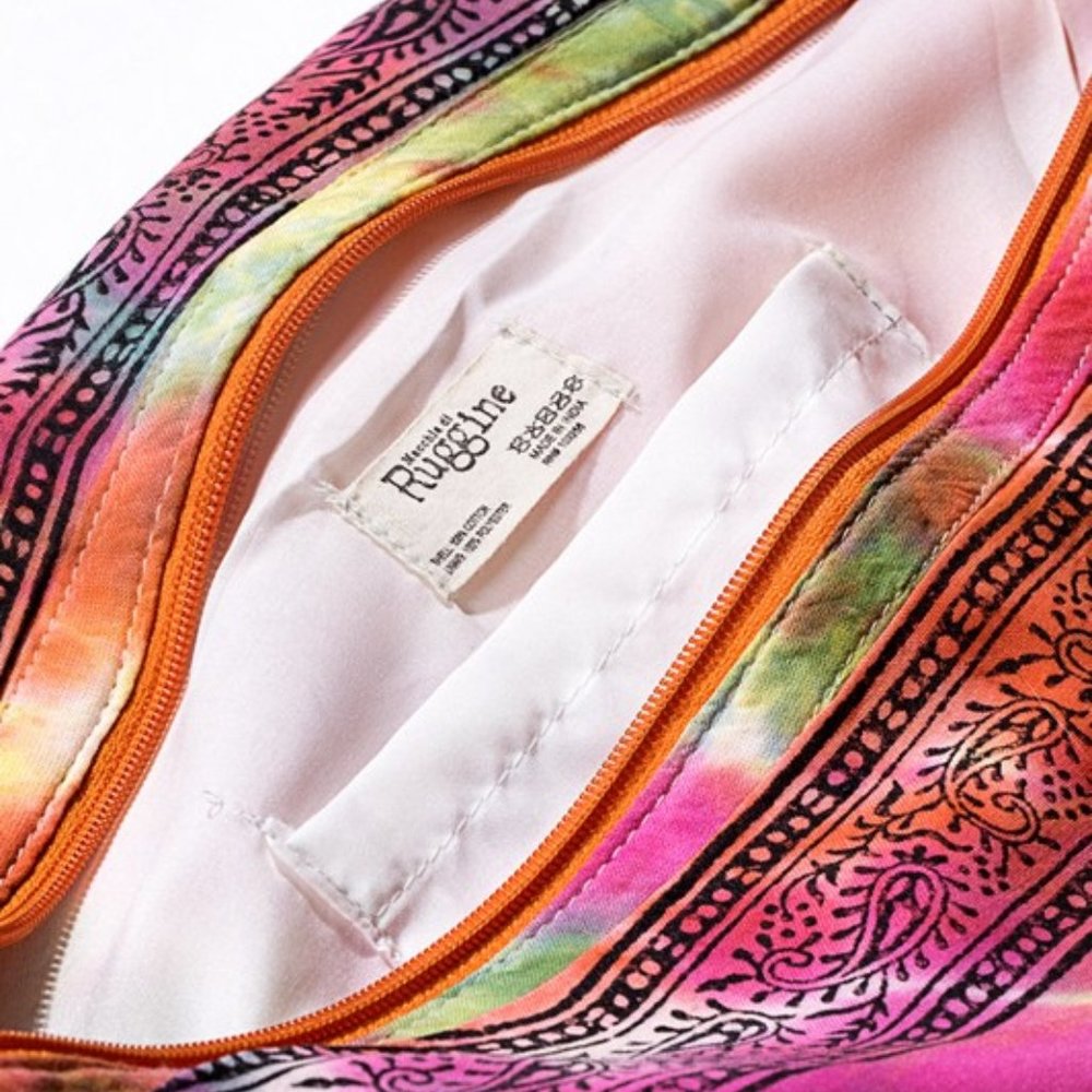 Tie Dyed Boho Beach Hobo Shoulder Bag - 100% Cotton - Bohemian & Ethnic Inspired