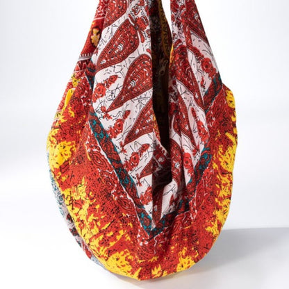 Boho Chic Beach Yoga Hobo Shoulder Bag - 100% Cotton - Bohemian Ethnic Inspired