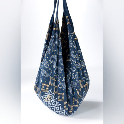 Boho Chic Beach Yoga Hobo Shoulder Bag - 100% Cotton - Bohemian Ethnic Inspired