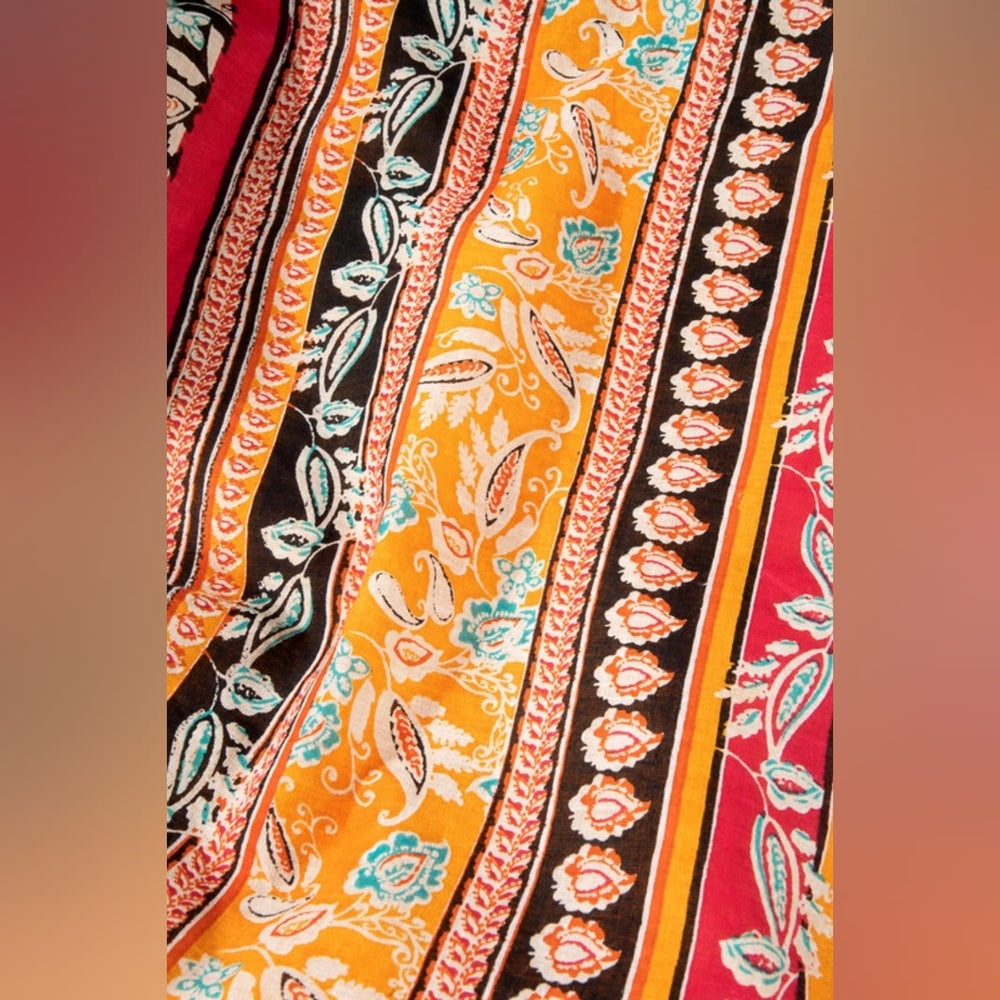 Floral & Paisley Print Boho Chic Beach Yoga Hobo Shoulder Bag  - 100% Cotton