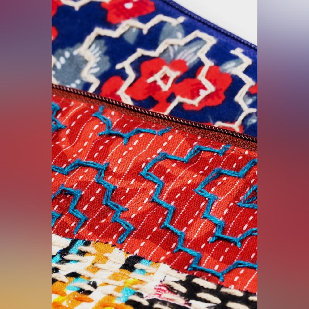 Boho Chic - Hand Stitched Patchwork Shoulder Bag - Fully Lined - Bohemian Style