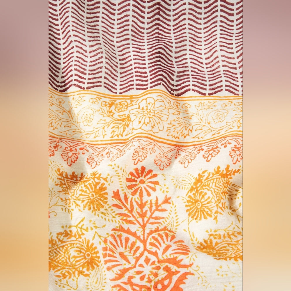 Boho Chic Beach Yoga Hobo Shoulder Bag - 100% Cotton - Paisley Handblock Design