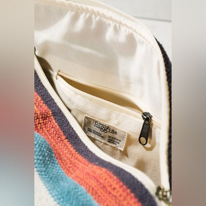 Ivory Boho Chic Travel Bag - Navajo Inspired Design - Handmade Fully Fine Cotton