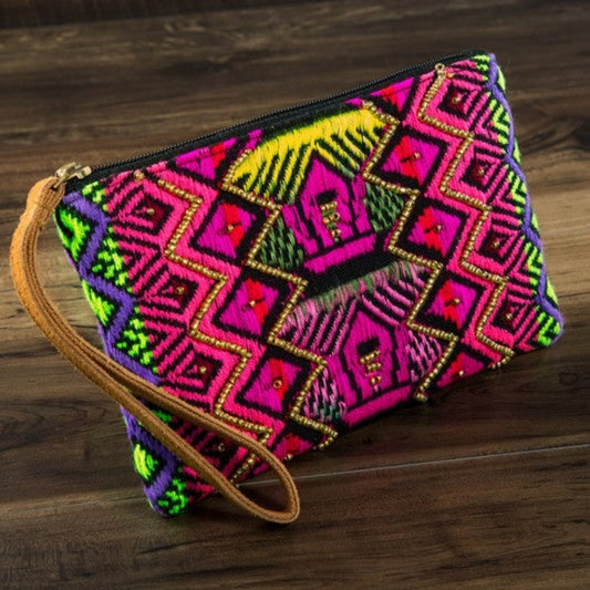 Handmade Vivid Ethnic Pattern Clutch