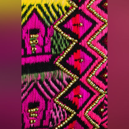 Handmade Vivid Ethnic Pattern Clutch