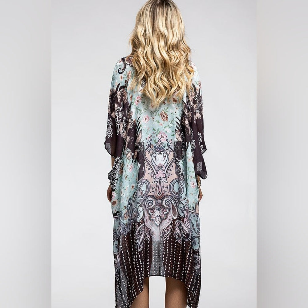 Unique Mandala, Floral & Paisley Print Kimono - Lightweight Material - NEW !!!