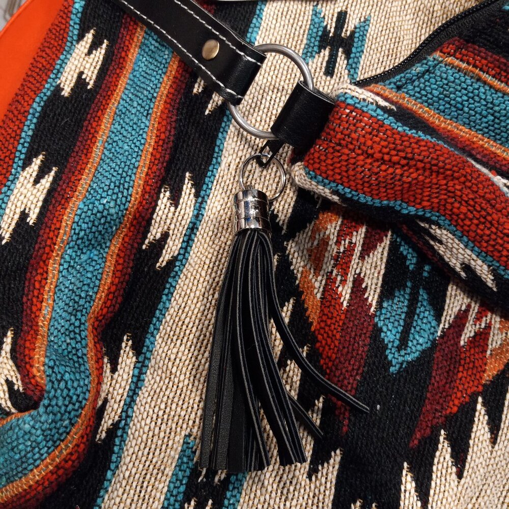 Gypsy Crossbody Bag - Southwest Style - Ethnic Inspired Design - Soft Cotton