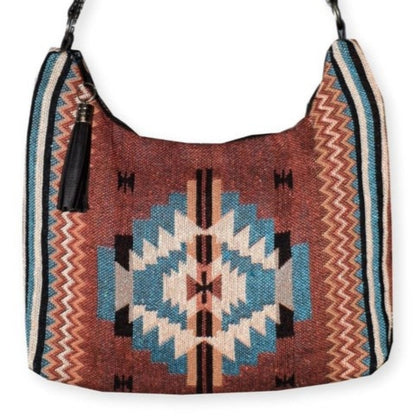 Gypsy Crossbody Bag - Southwest Style - Ethnic Inspired Design - Soft Cotton