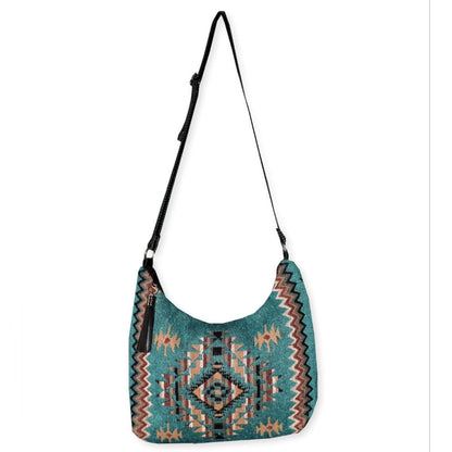 Gypsy Crossbody Bag - Southwest Style - Ethnic Inspired Design - Soft Cotton