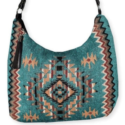 Gypsy Crossbody Bag - Southwest Style - Ethnic Inspired Design - Soft Cotton
