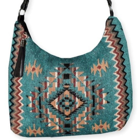 Gypsy Crossbody Bag - Southwest Style - Ethnic Inspired Design - Soft Cotton