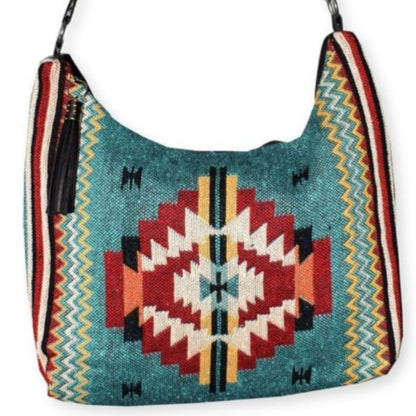 Gypsy Crossbody Bag - Southwest Style - Ethnic Inspired Design - Soft Cotton