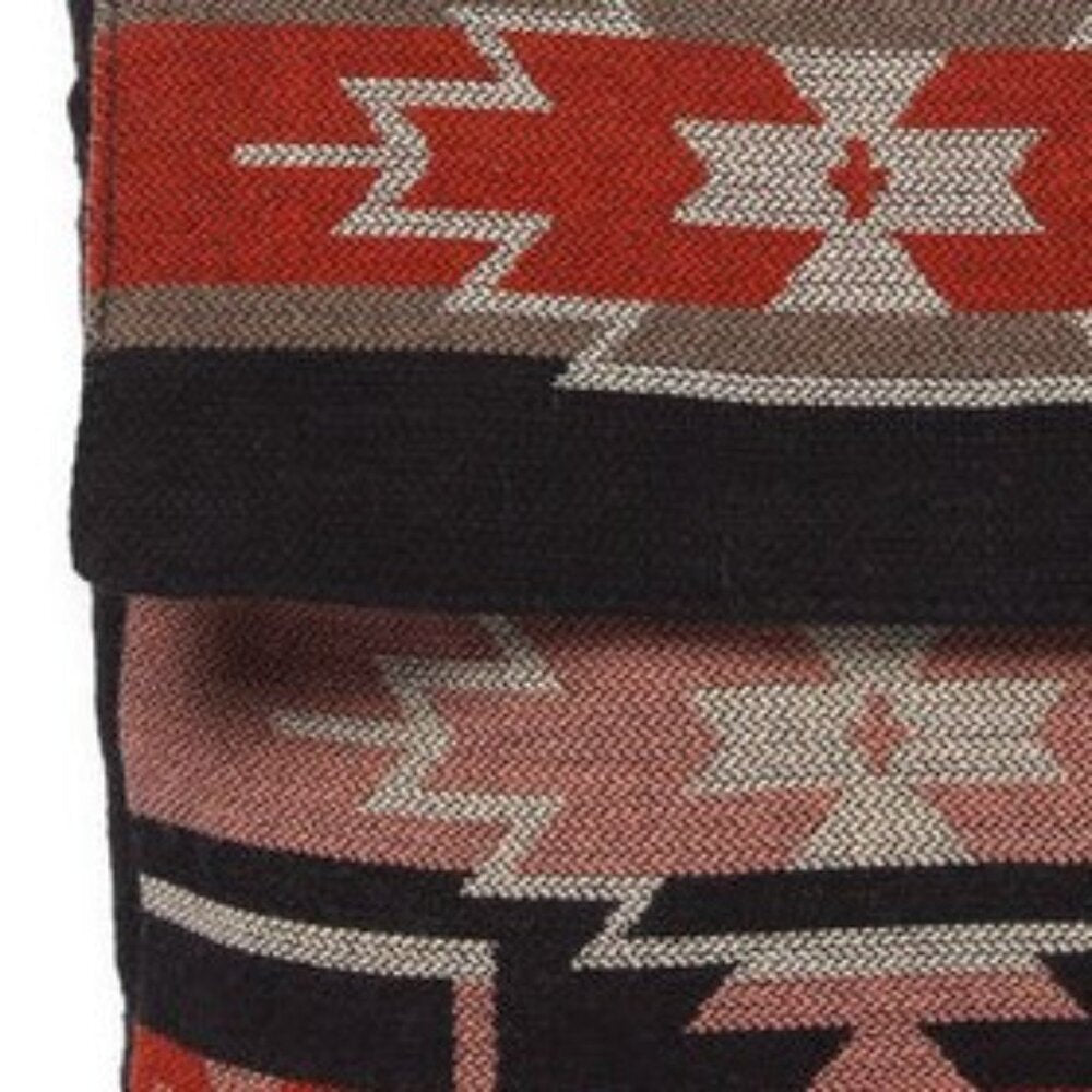 Flap Top Shoulder Bag - Southwest Style - Ethnic Inspired Design - Lightweight