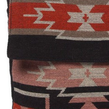 Flap Top Shoulder Bag - Southwest Style - Ethnic Inspired Design - Lightweight