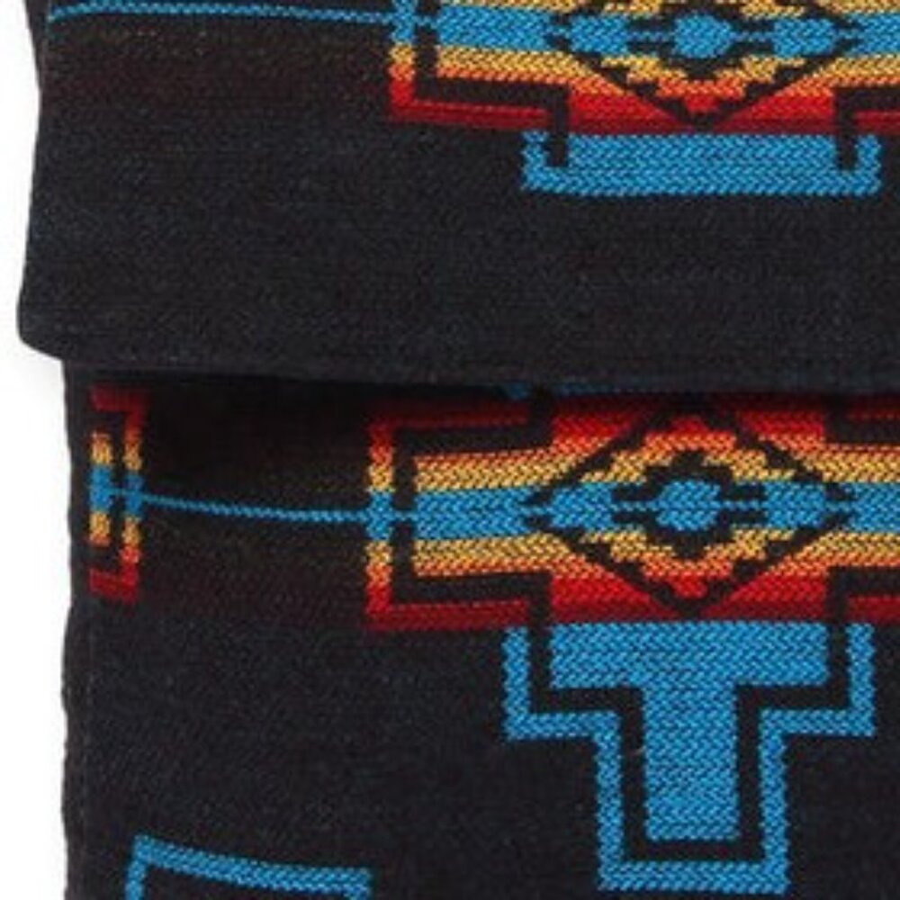 Flap Top Shoulder Bag - Southwest Style - Ethnic Inspired Design - Lightweight