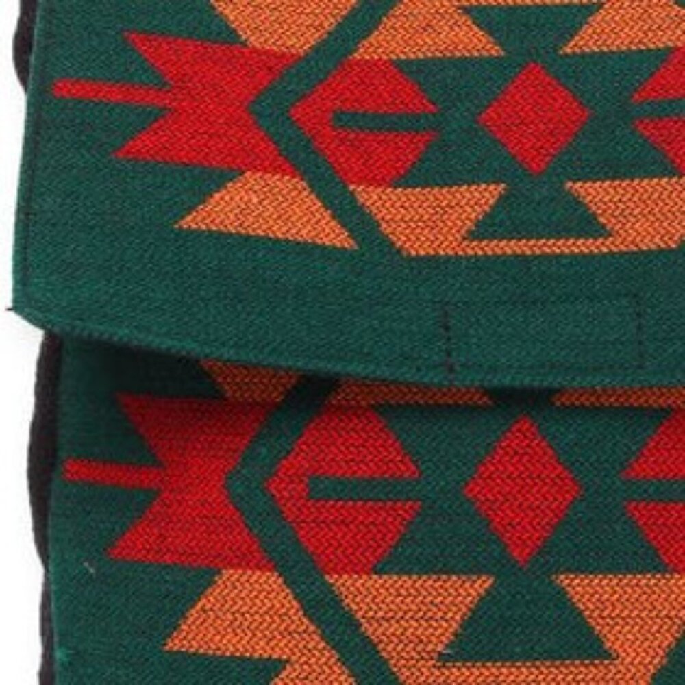 Flap Top Shoulder Bag - Southwest Style - Ethnic Inspired Design - Lightweight