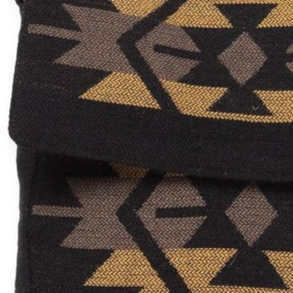 Flap Top Shoulder Bag - Southwest Style - Ethnic Inspired Design - Lightweight