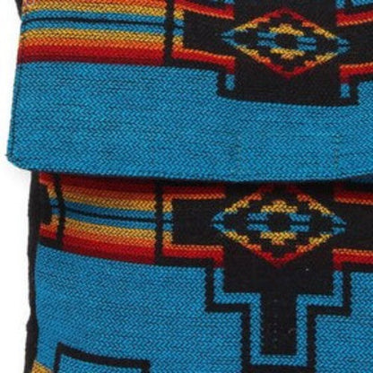 Flap Top Shoulder Bag - Southwest Style - Ethnic Inspired Design - Lightweight