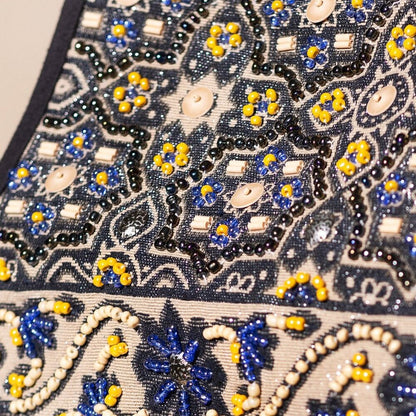 Handmade Backpack w/ a Unique Ethnic Bohemian Look - Fully Fine Cotton