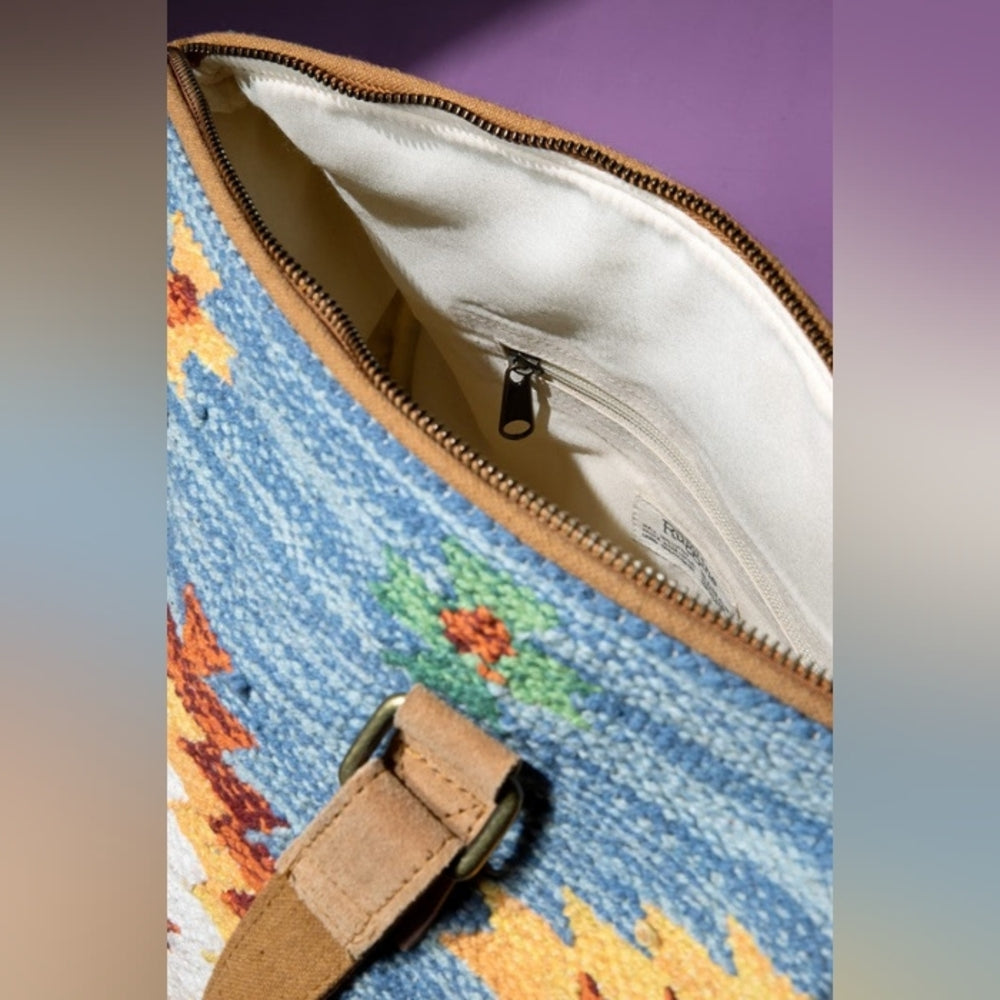 Handmade Boho Chic Satchel / Boston Bag - Navajo Aztec Inspired Design