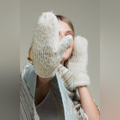 5 Pairs of Women's Knit Mittens w Warm & Comfy Faux Fur Lining for $24