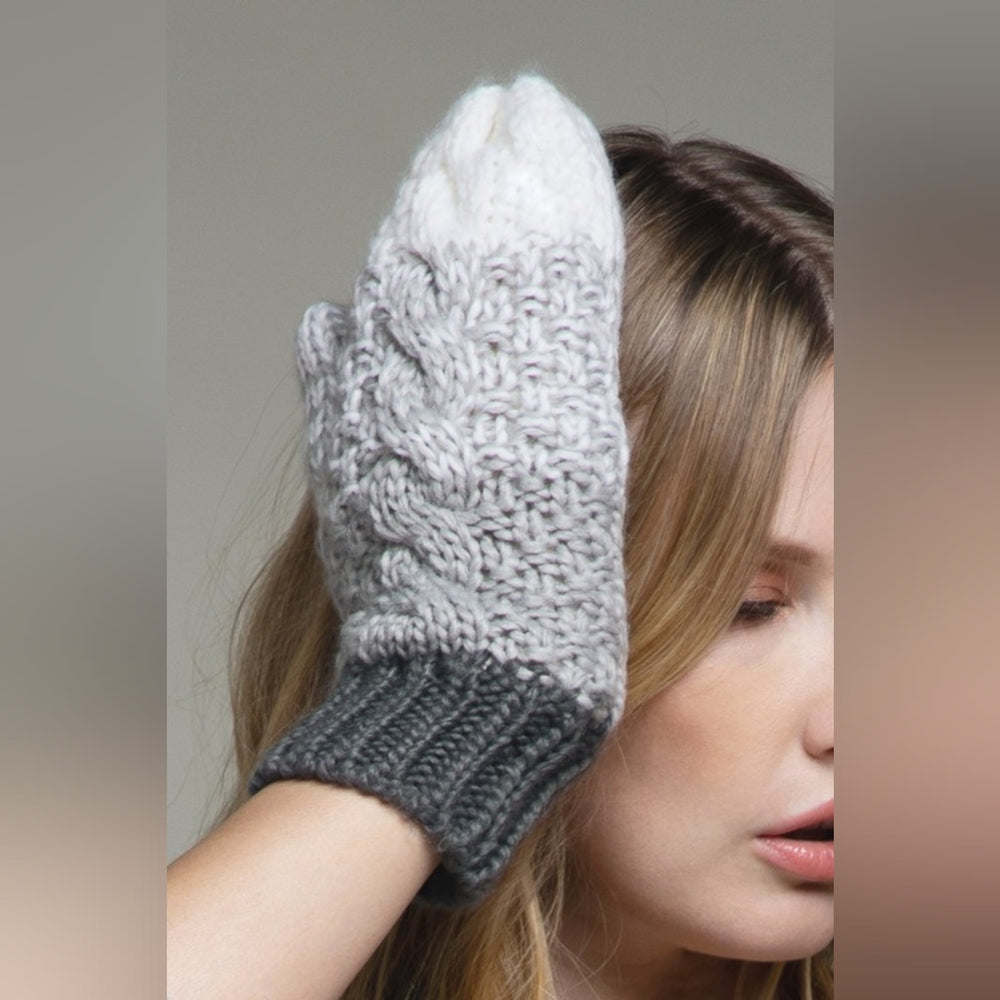 5 Pairs of Women's Knit Mittens w Warm & Comfy Faux Fur Lining for $24