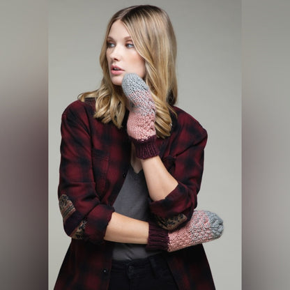 5 Pairs of Women's Knit Mittens w Warm & Comfy Faux Fur Lining for $24