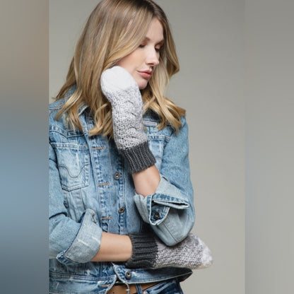 5 Pairs of Women's Knit Mittens w Warm & Comfy Faux Fur Lining for $24